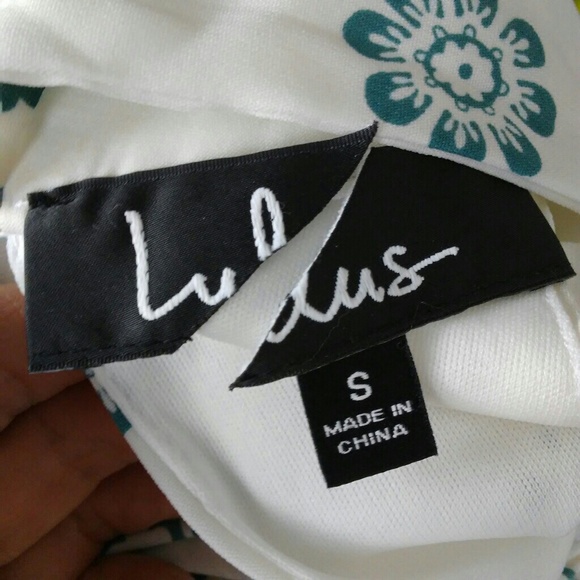 Lulu's I Can See It Now Cream Print Dress NWT - Picture 8 of 8